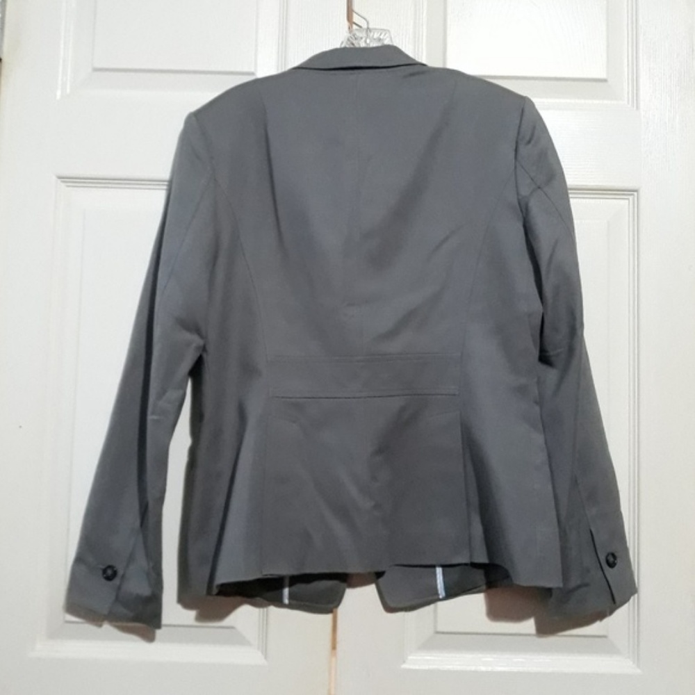 Banana Republic Grey Stretch Blazer Jacket NWT 12 - Picture 2 of 3